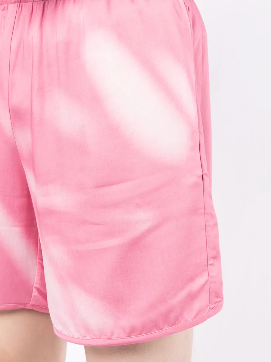 washed-print elasticated shorts 10