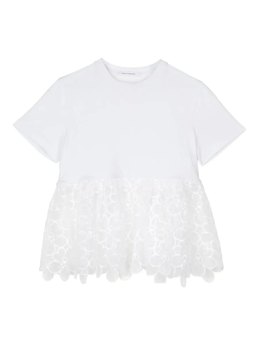 Conni lace-panel T-shirt 2