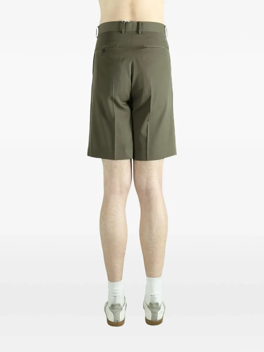 pleated gabardine shorts 7