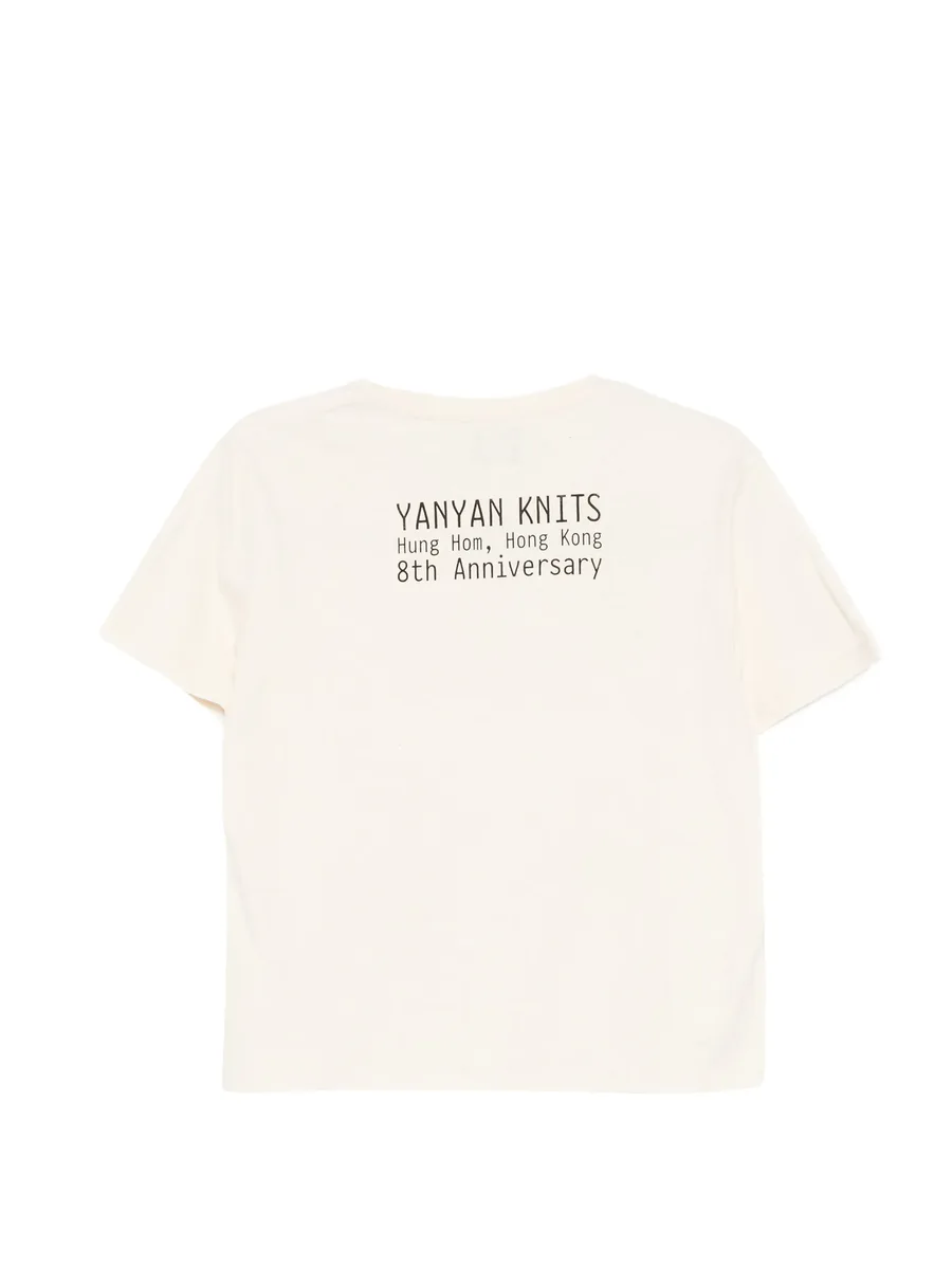 floral-appliqué T-shirt 4