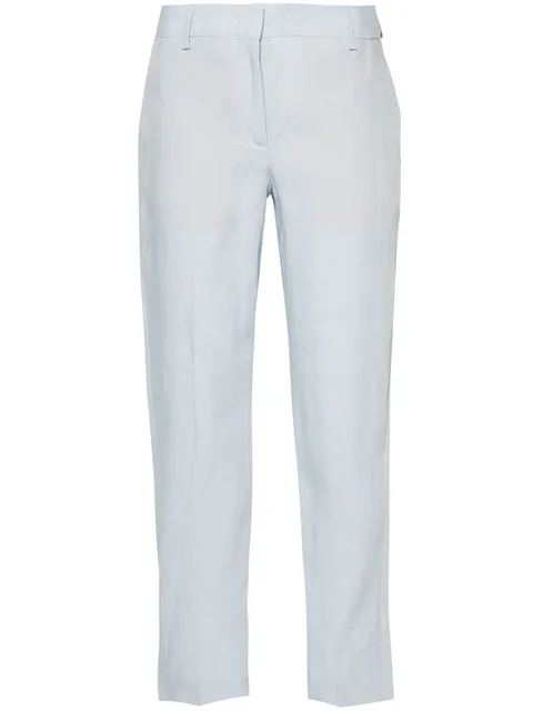 mid-rise tapered trousers