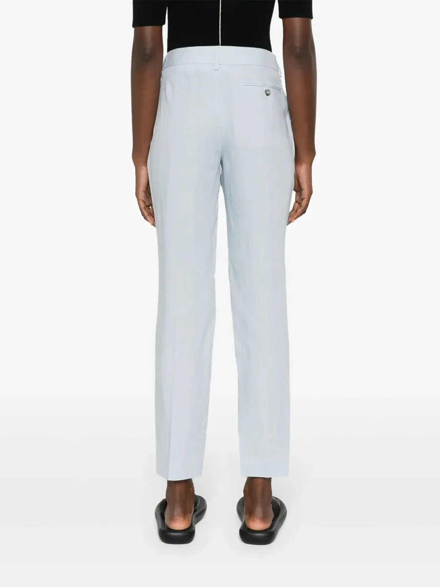 mid-rise tapered trousers 8