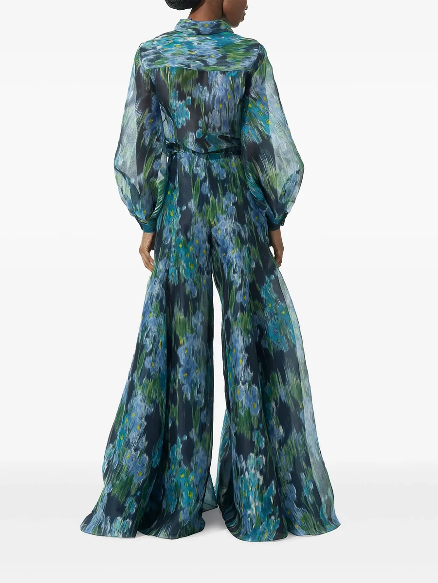 floral-print puff-sleeve blouse 5