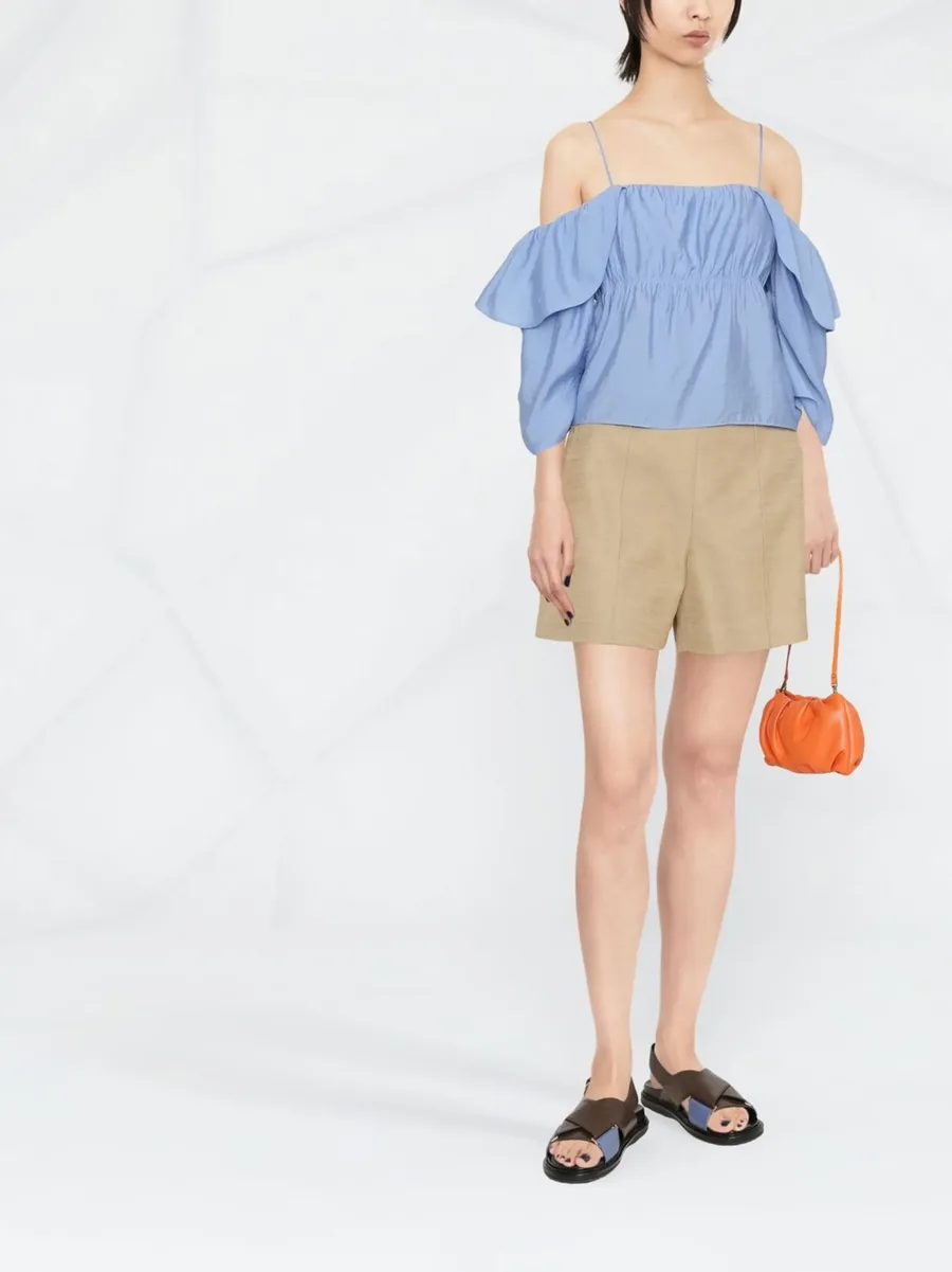 cold-shoulder ruffle blouse 4