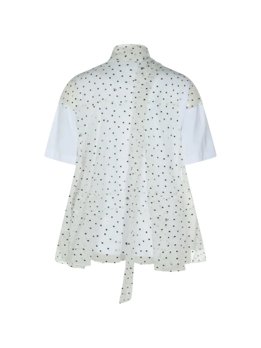 polka dot-pattern blouse 4
