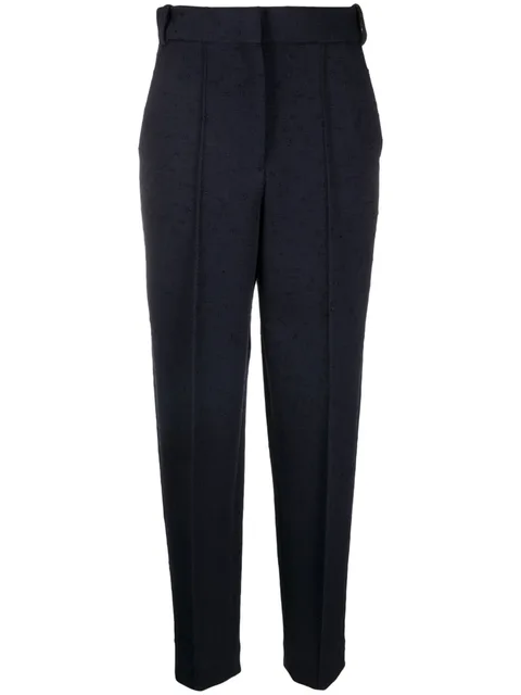 high-waist tailored trousers