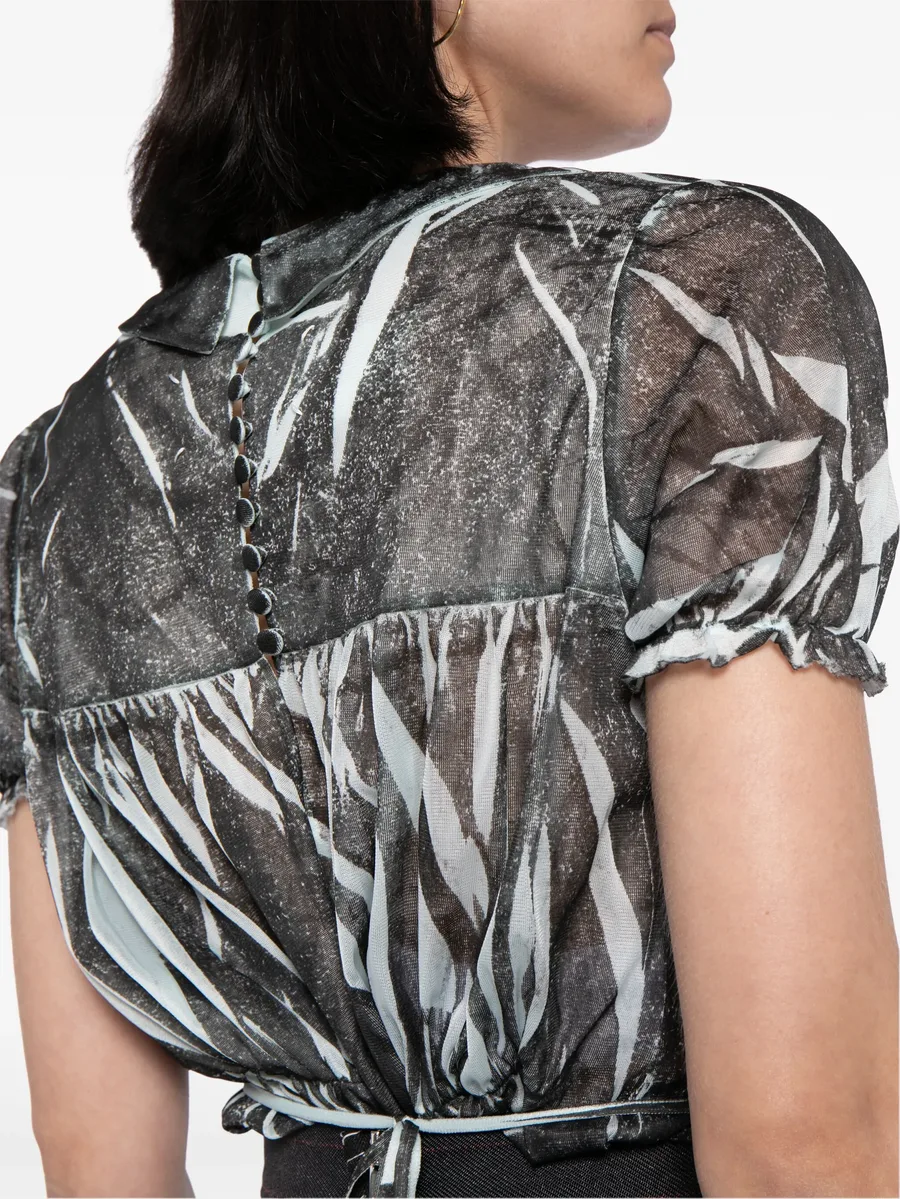 zebra-print short-sleeve bodysuit 9