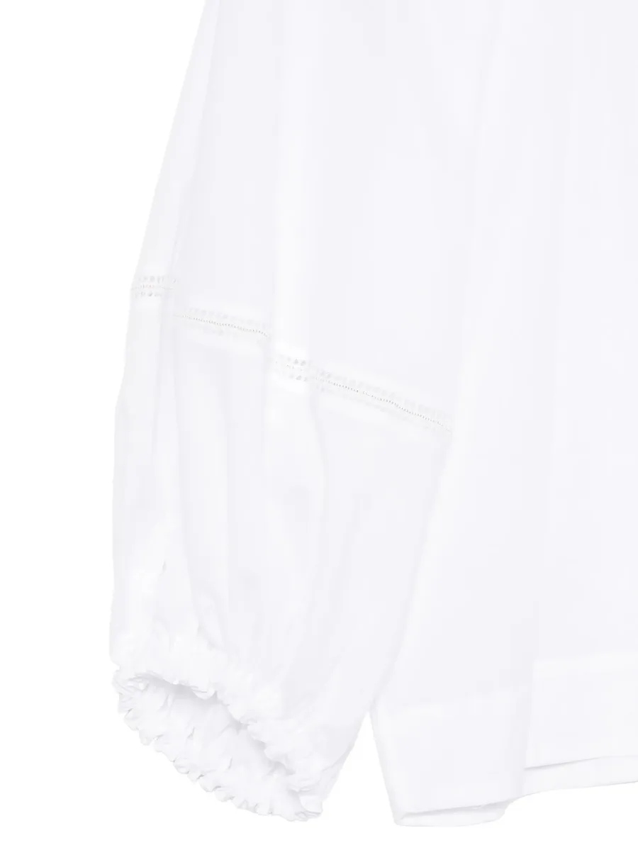 zip balloon-sleeve blouse 6