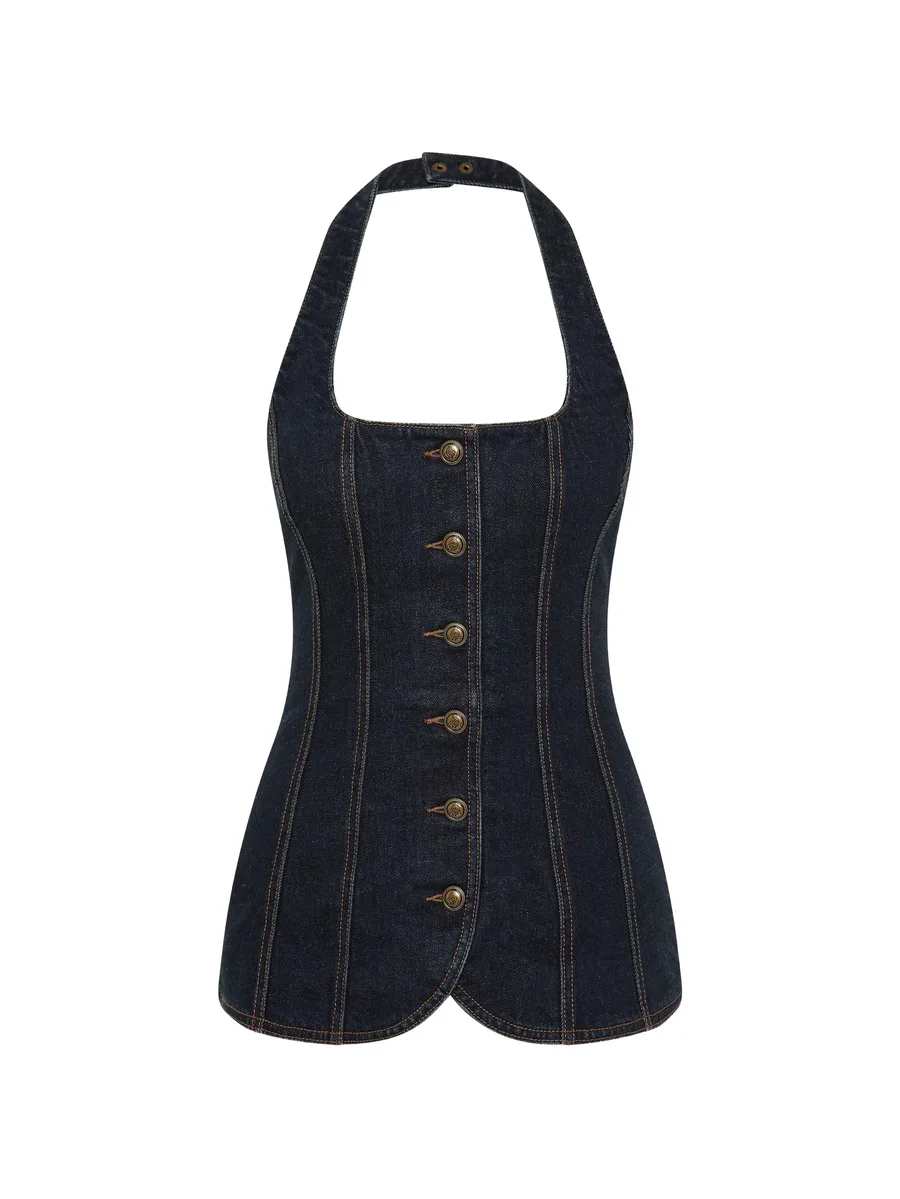 button halterneck top 1