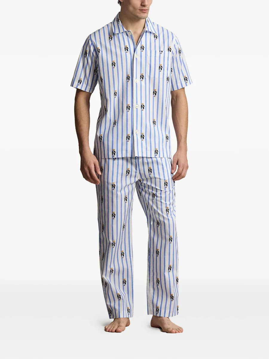 пижамные брюки Polo Bear в полоску 4