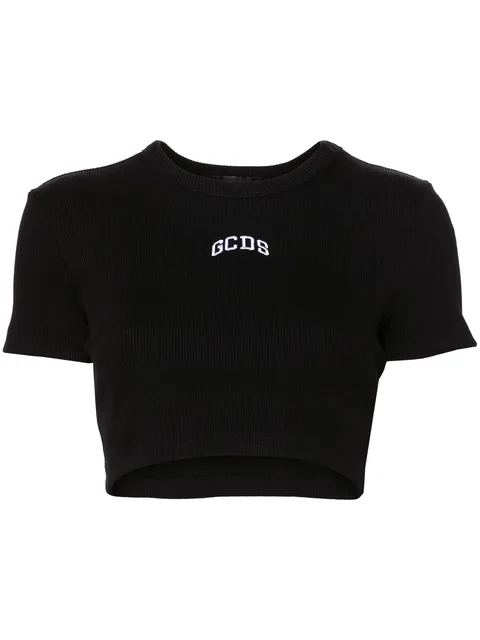 logo cropped T-shirt