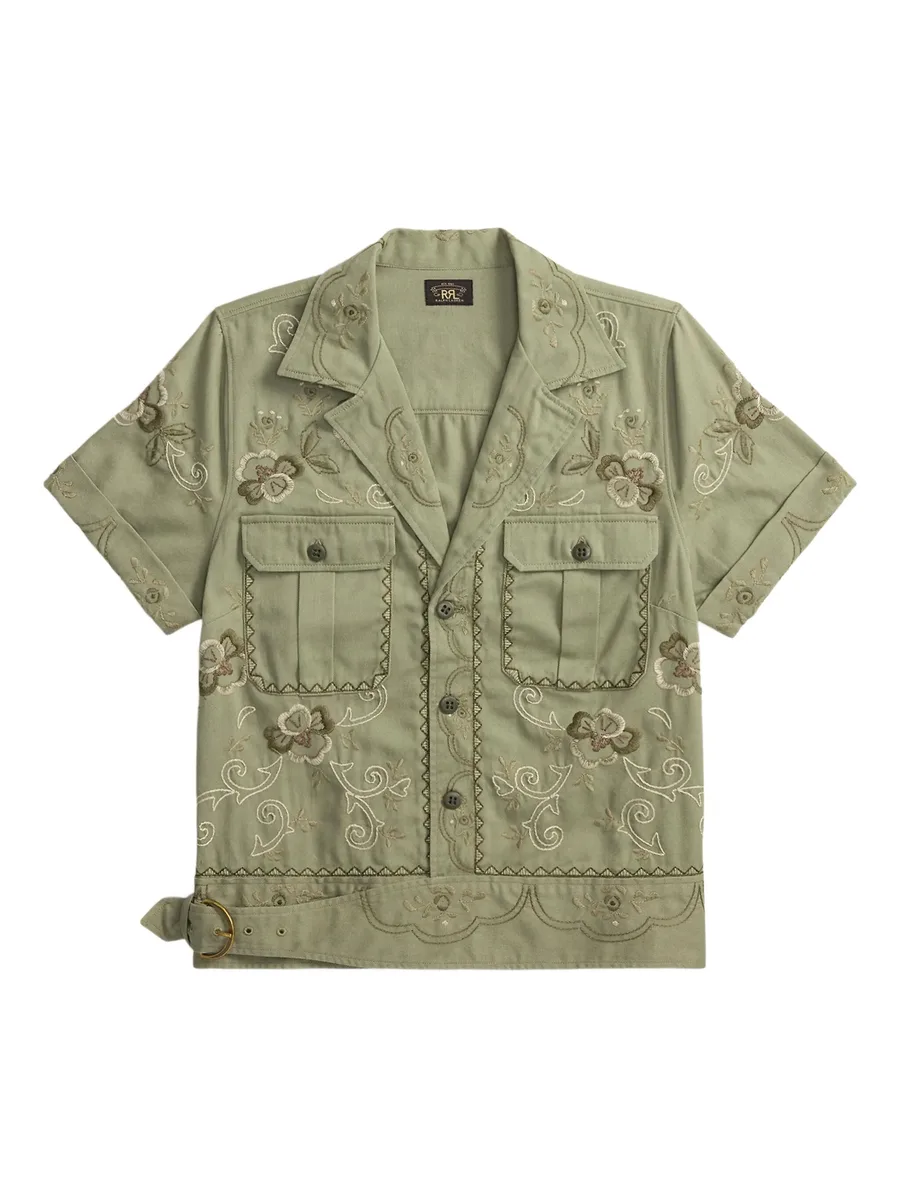 embroidered buckled shirt 1