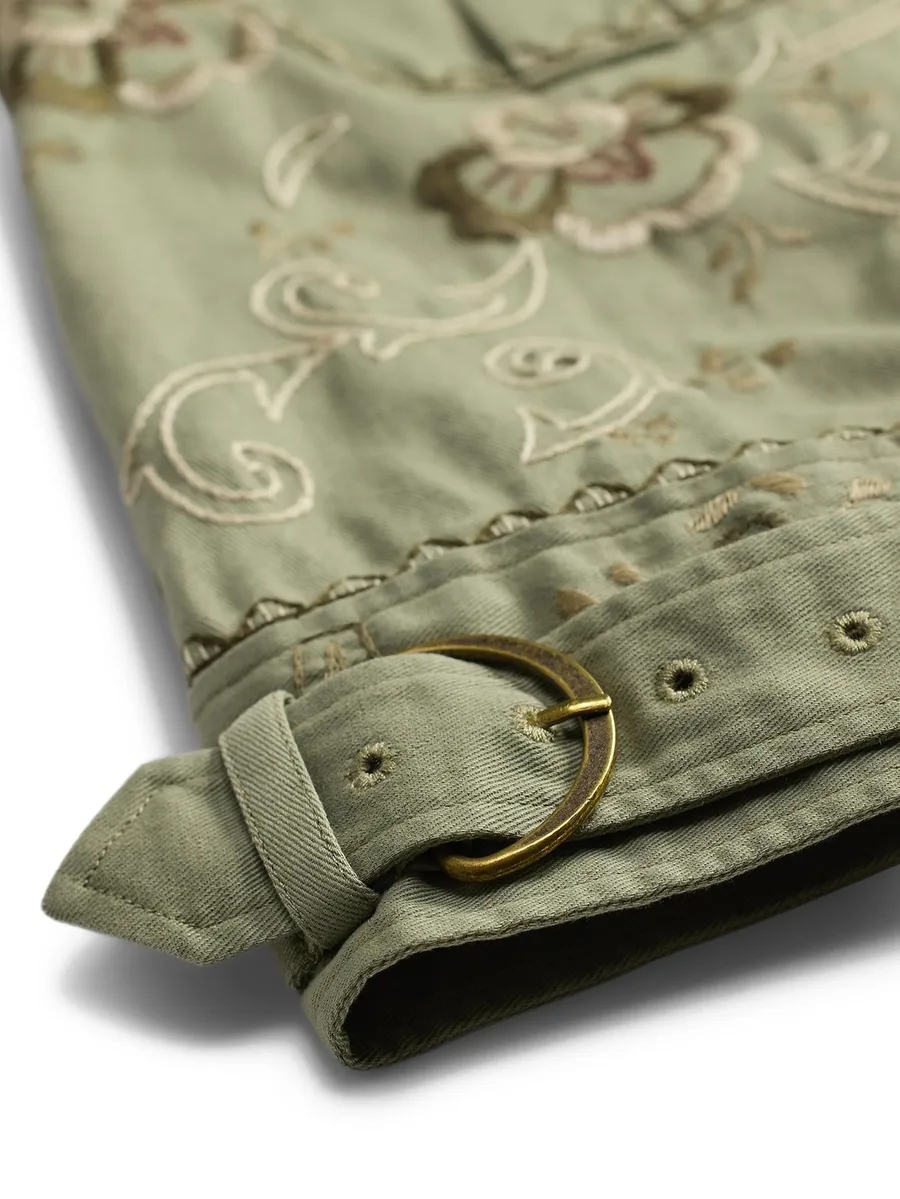 embroidered buckled shirt 10