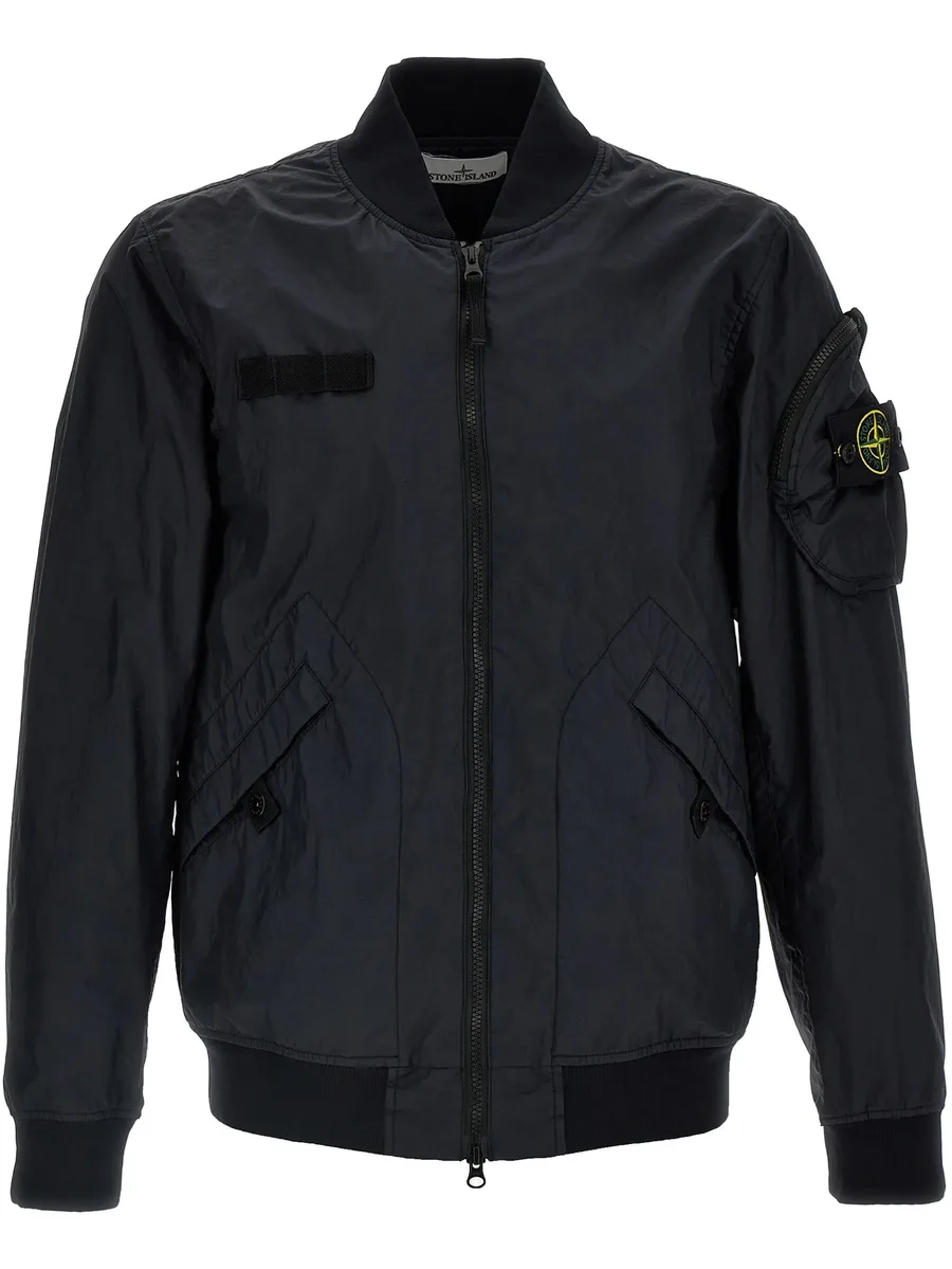Compass-patch hooded jacket 1