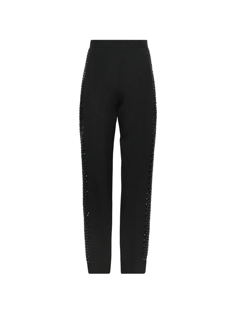 high-waisted crystal trousers 4