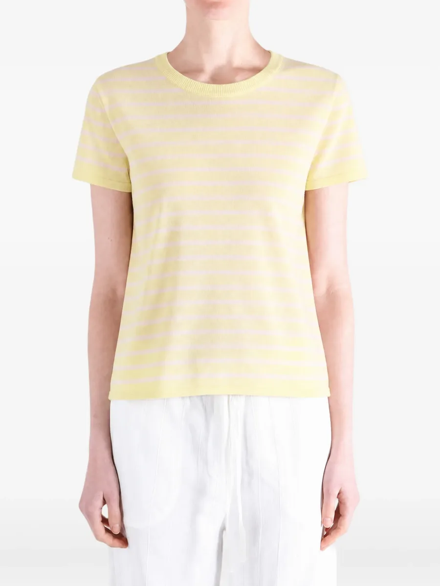 striped cotton T-shirt 4