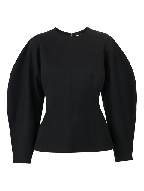arc-sleeve ponte top