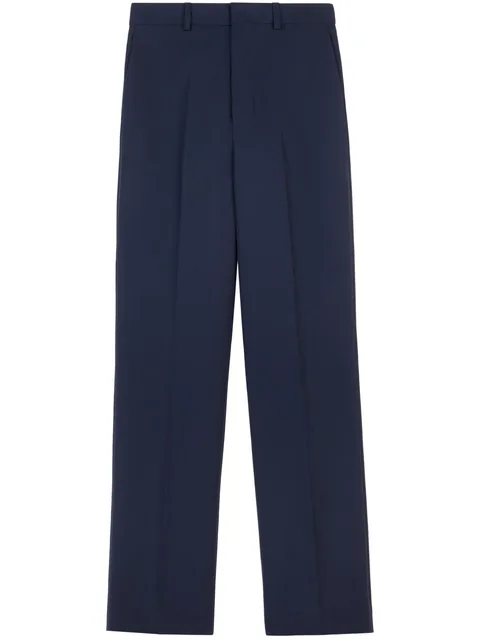 tailored straight-leg trousers