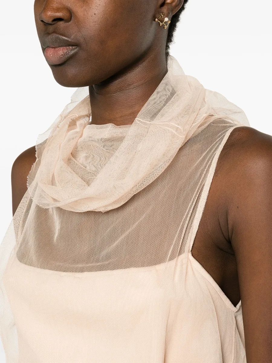roll-neck tulle top 9
