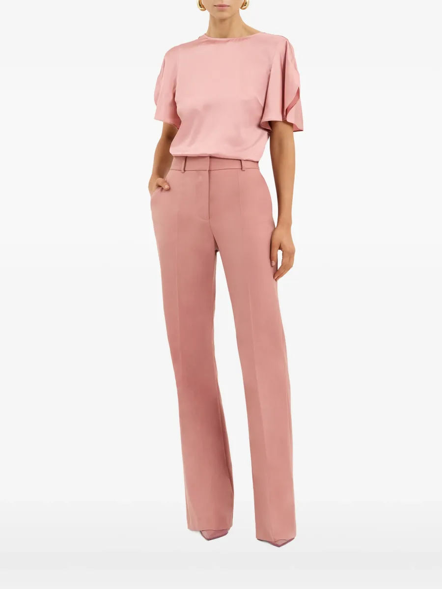 Alina flutter-sleeve blouse 3