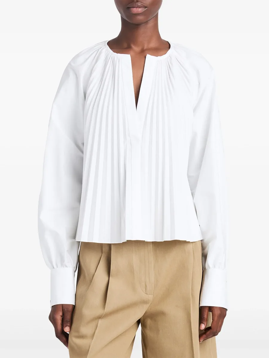 Monica pleat-detailing blouse 10