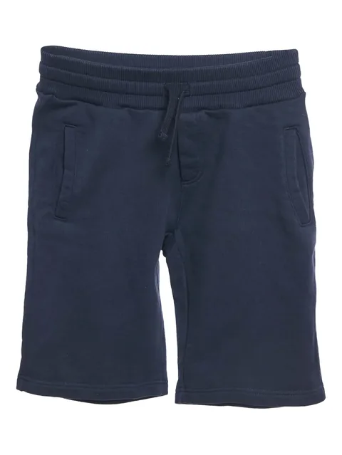 elastic-waistband logo-plaque shorts