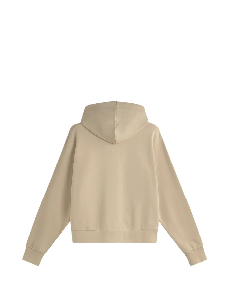 logo-detail zip-up hoodie 4