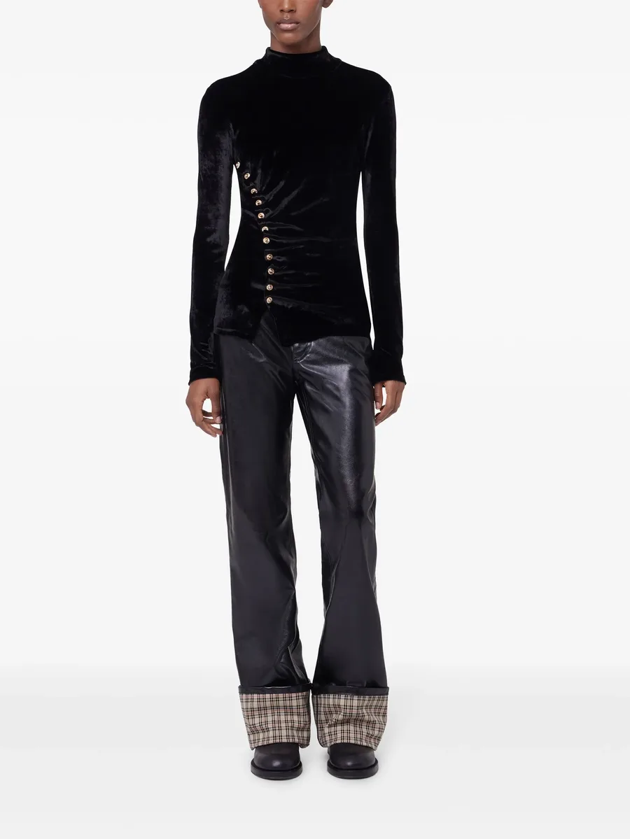 draped velvet top 4