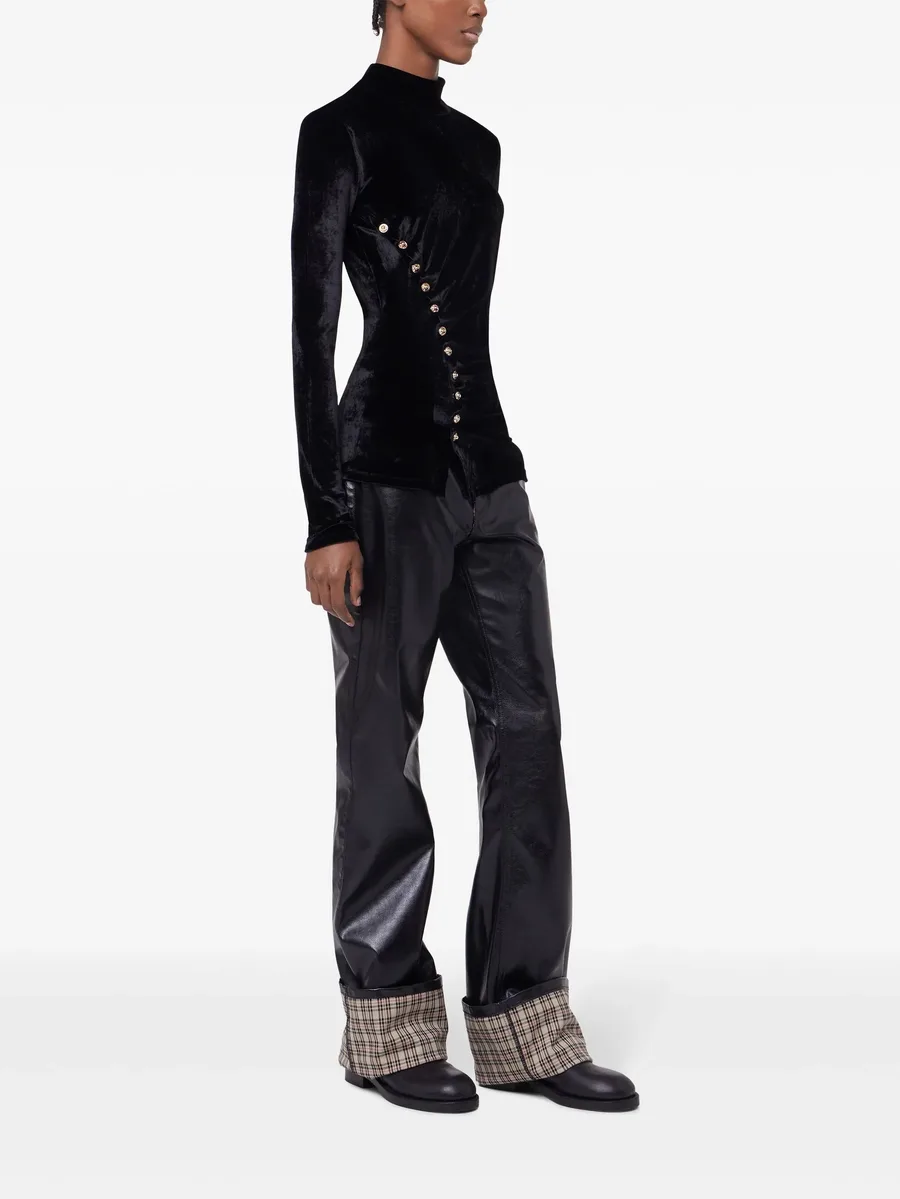draped velvet top 6