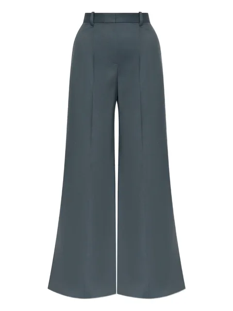 pleated side-pocket trousers