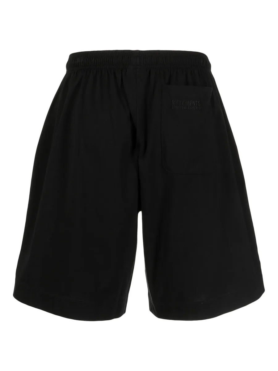 slip-on cotton track shorts 4