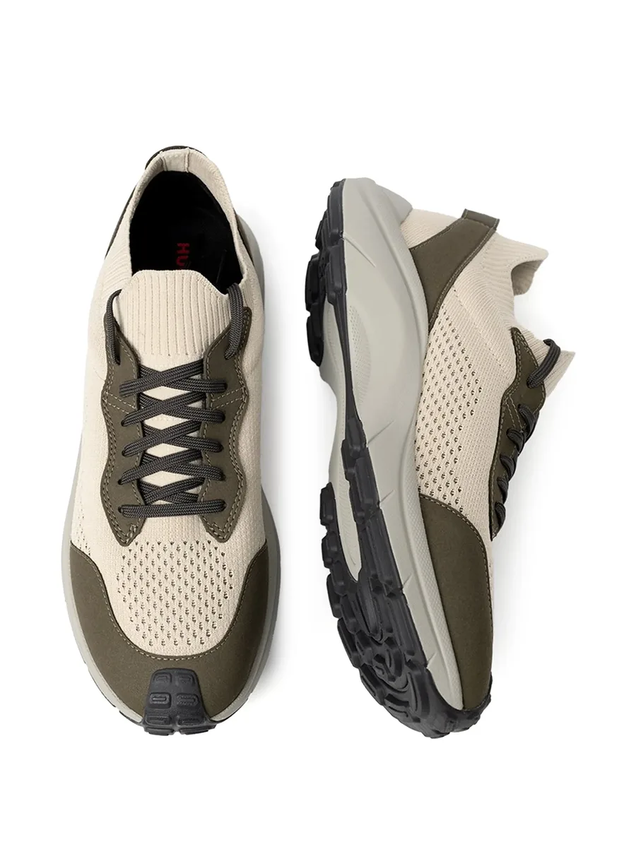 panelled mesh sneakers 5