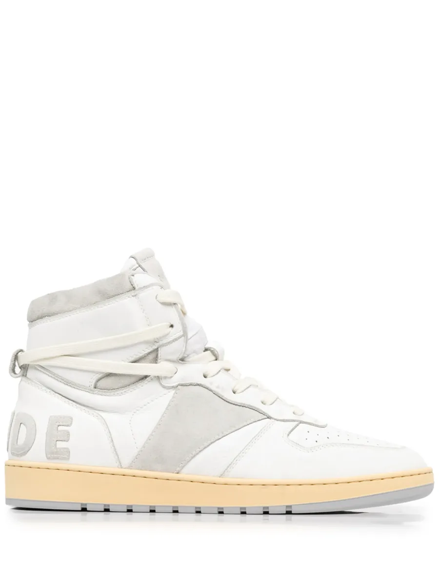 panelled hi-top sneakers 1