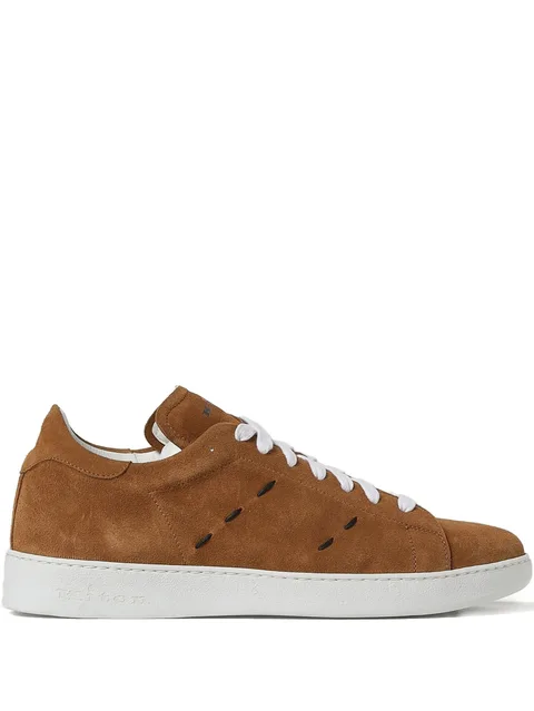 stitched calfskin sneakers