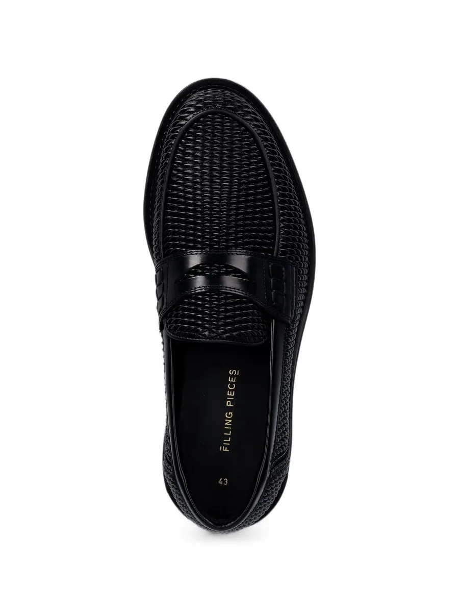 Reed woven-design penny loafers 6
