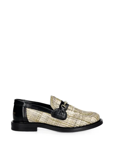 Panier woven horsebit loafers
