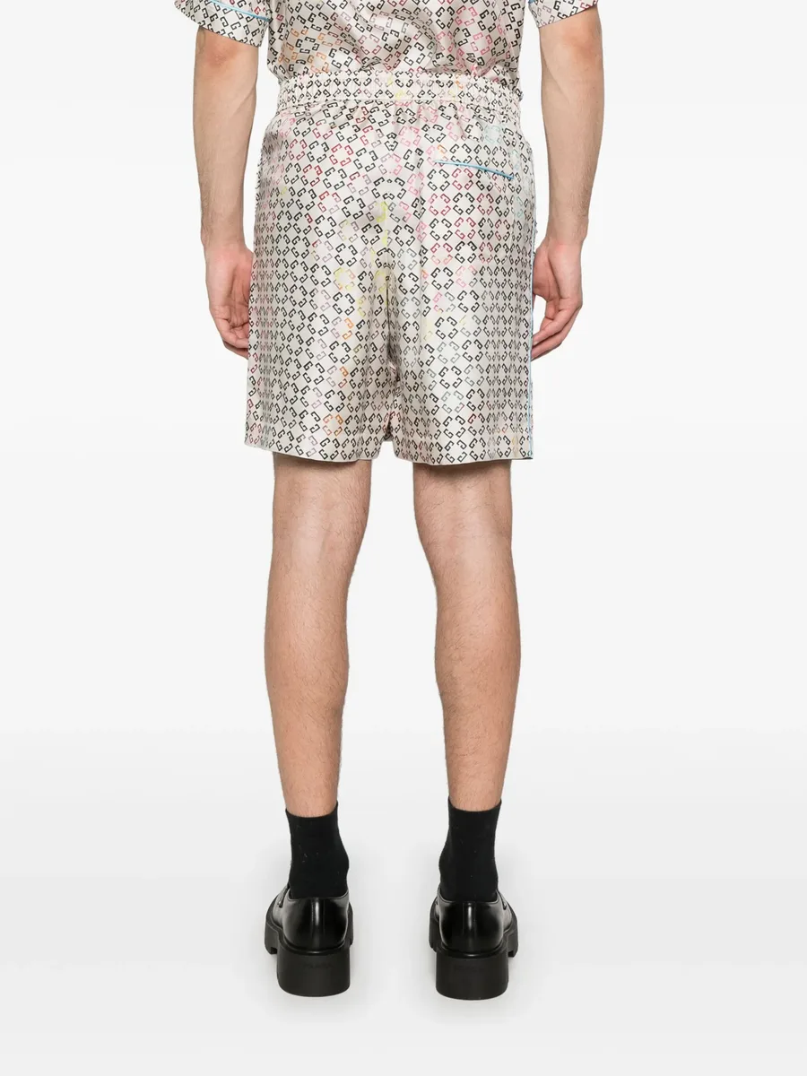 logo-print shorts 8