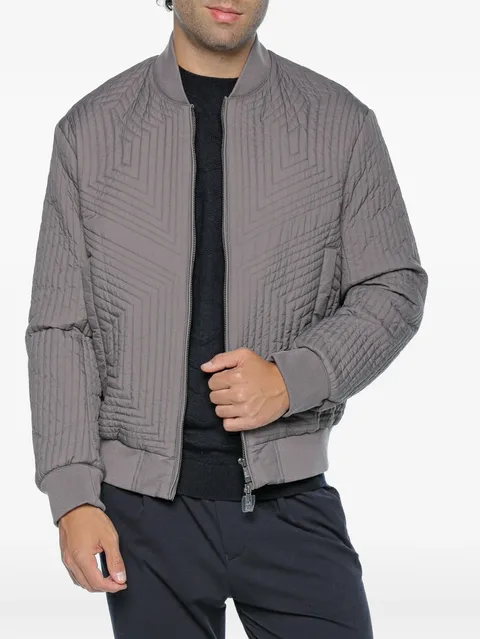 quilted bomber jacket