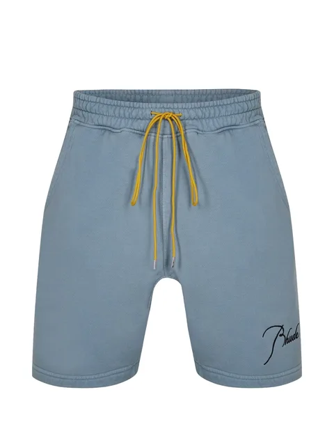 logo-embroidered shorts