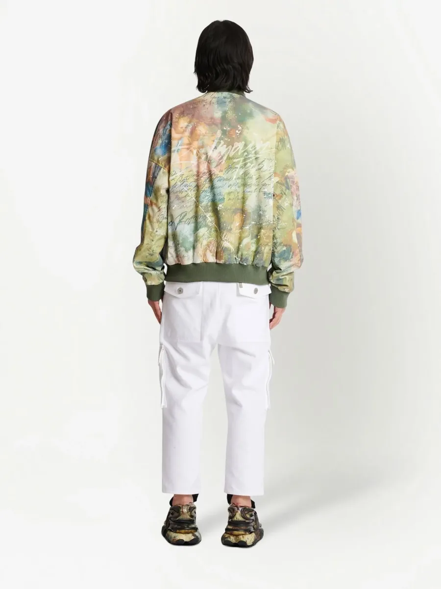 painting-print reversible bomber jacket 7