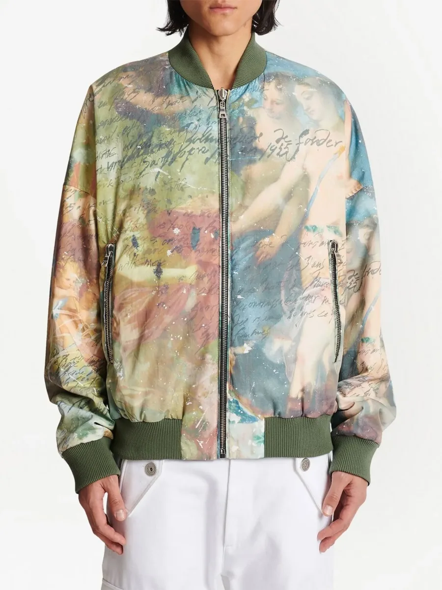 painting-print reversible bomber jacket 9