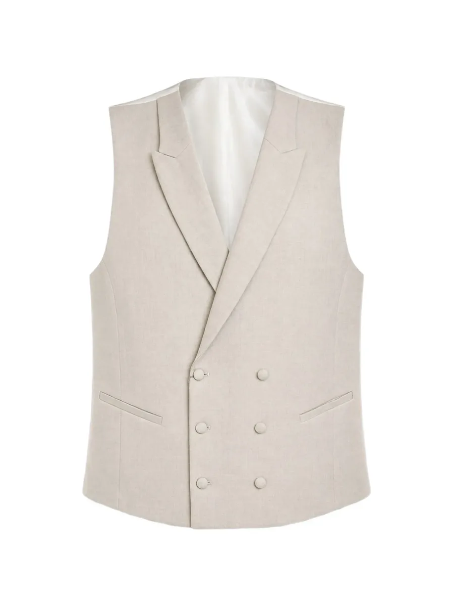 double-breasted peak-lapel waistcoat 2