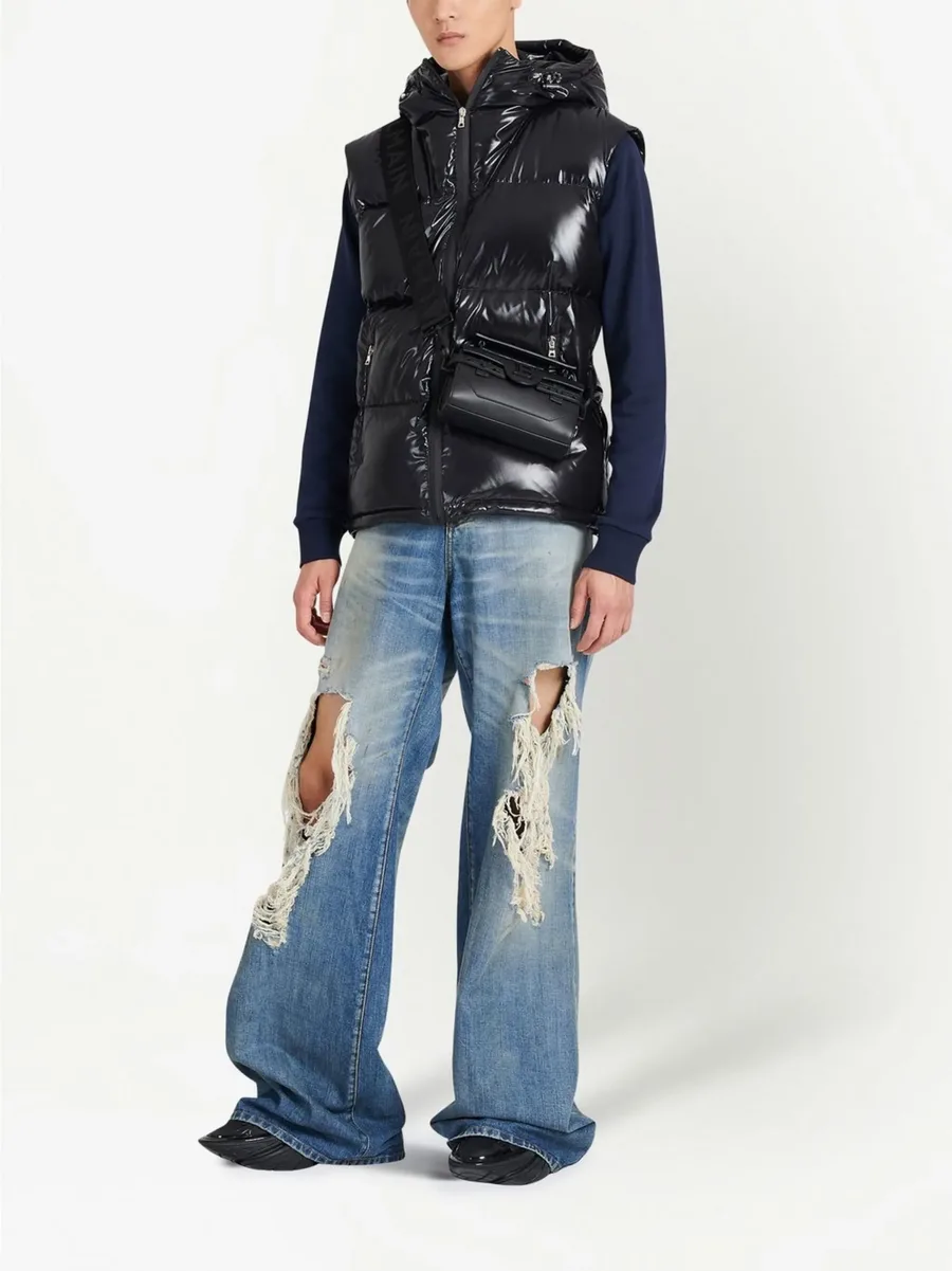 puffer hooded sleeveless jacket 4