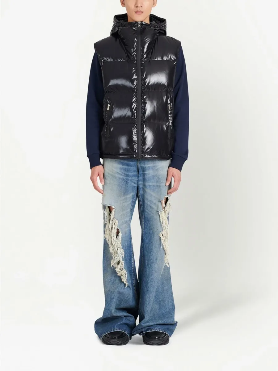 puffer hooded sleeveless jacket 6