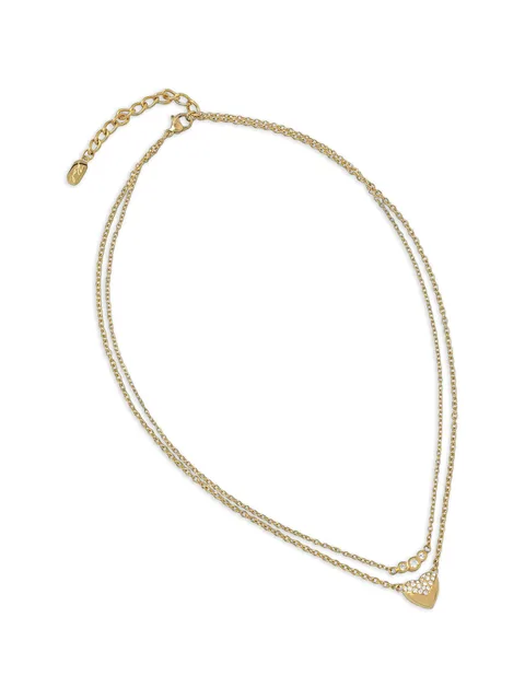 crystal-embellished heart-pendant necklace