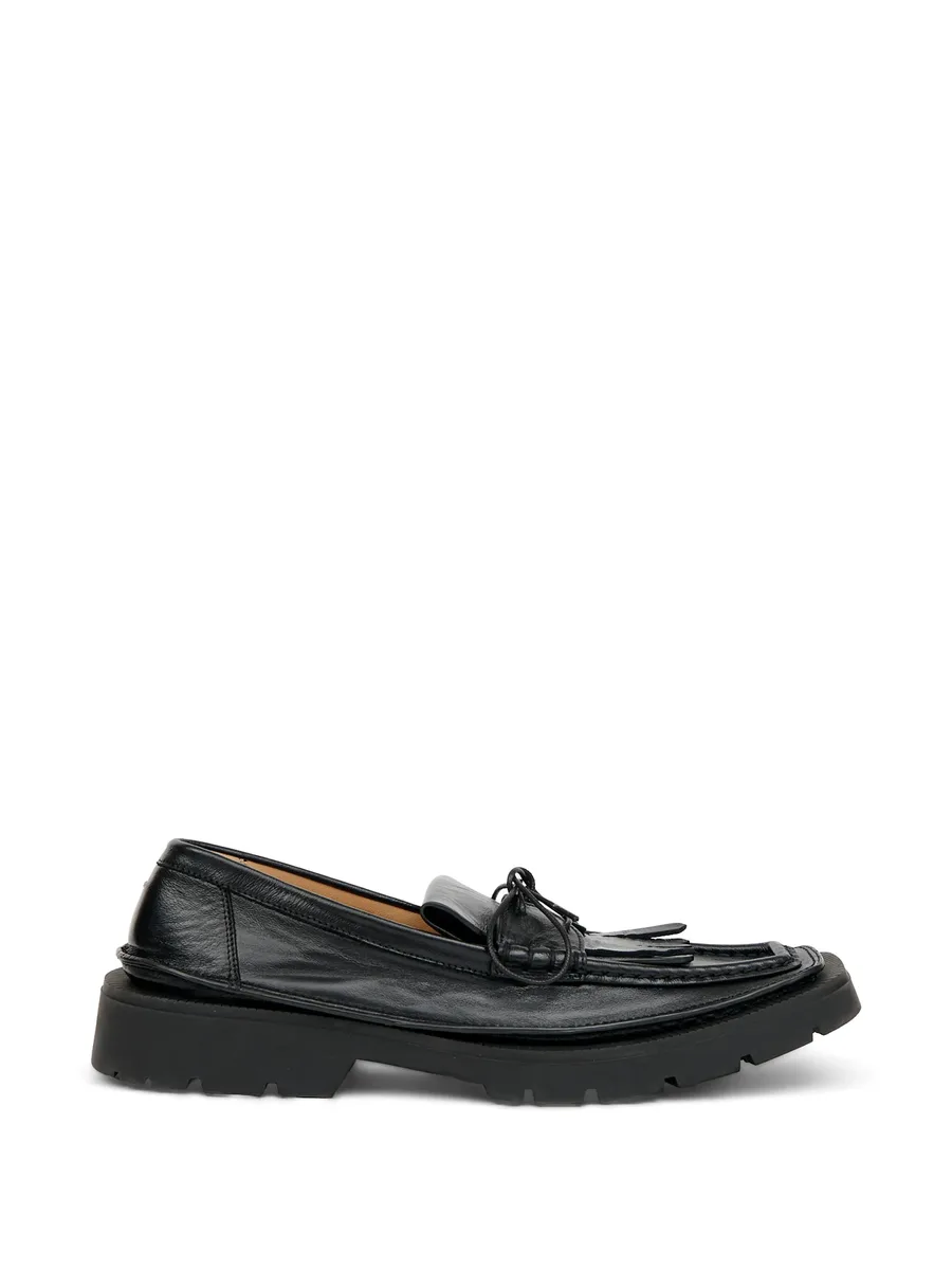 fringed leather loafers 1