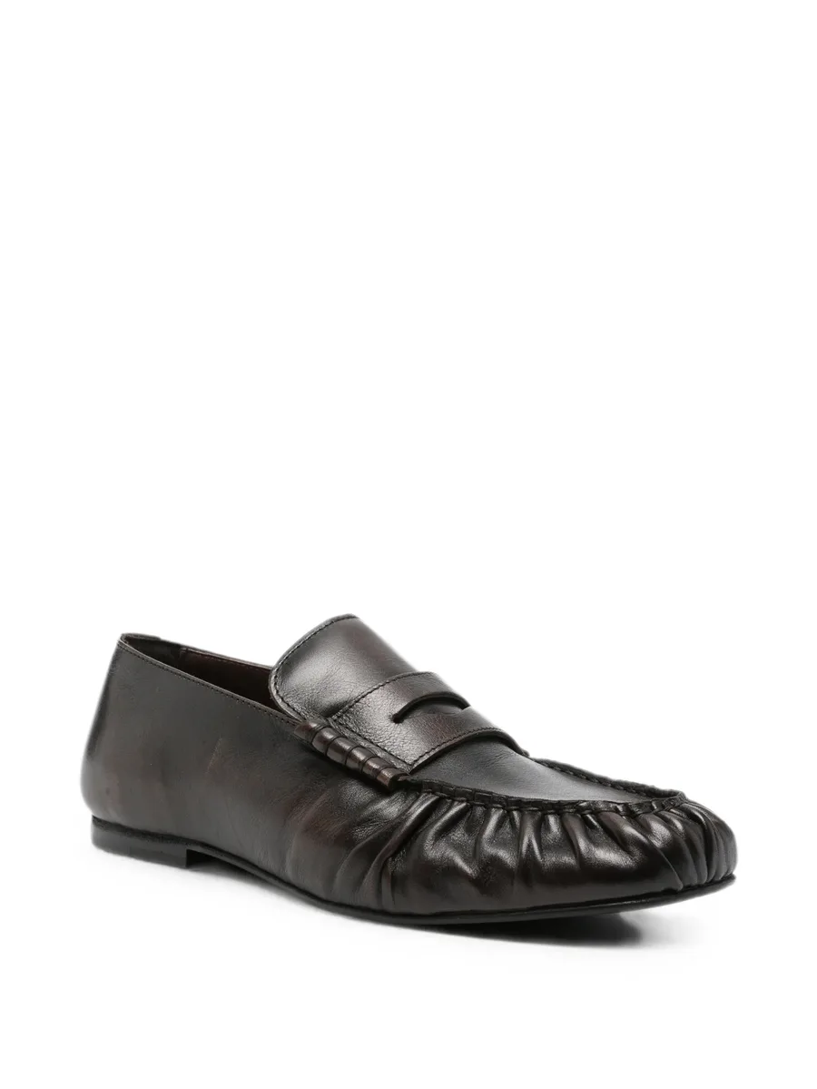 gathered penny-slot loafers 4