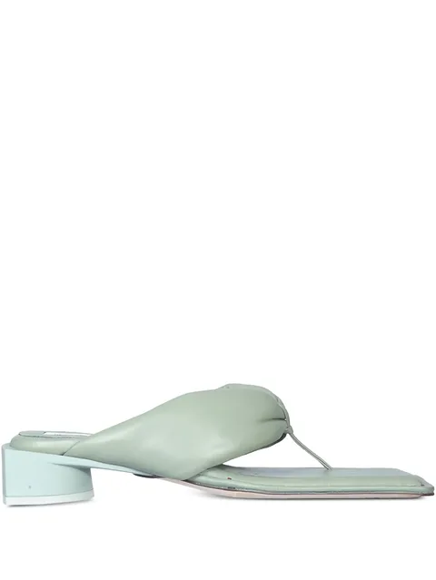 30mm knotted heeled sandals