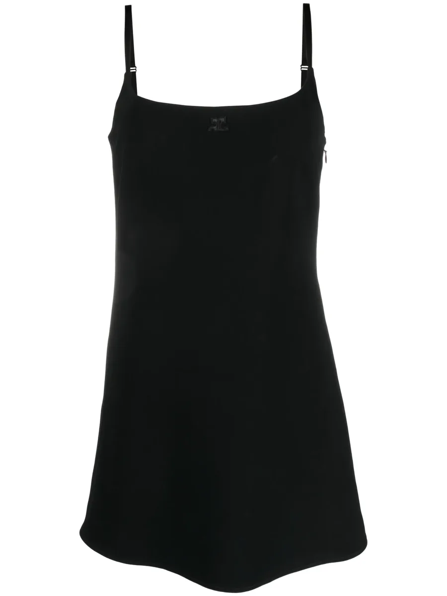 sleeveless square-neck minidress 2