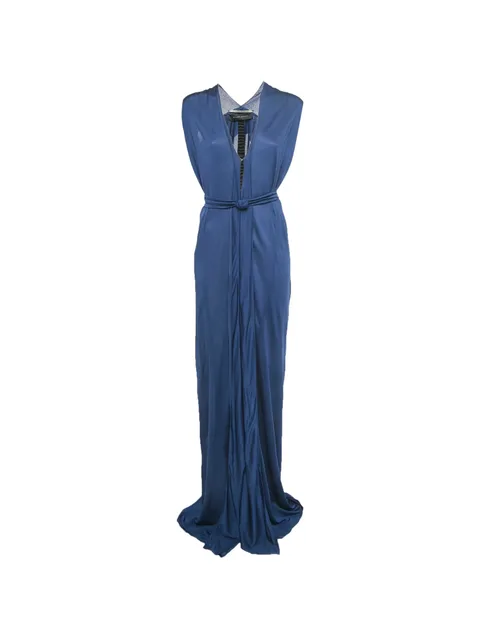 belted maxi dress